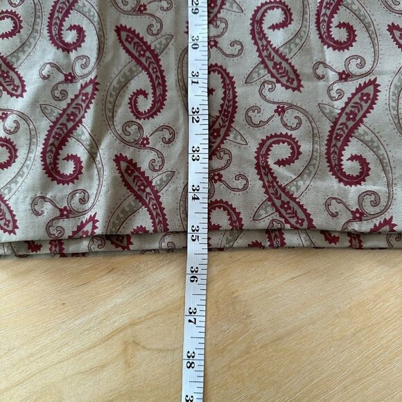 Woolrich Boho Gypsy Vintage Paisley Button Side Faux Wrap Long MIDI Skirt Sz 18 - Picture 10 of 10